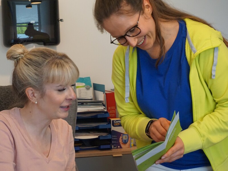 Sabina Rollet mit Dr. Stomps